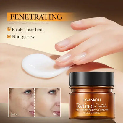 Crema Reparadora de Piel con Retinol y Péptidos aceleradores .